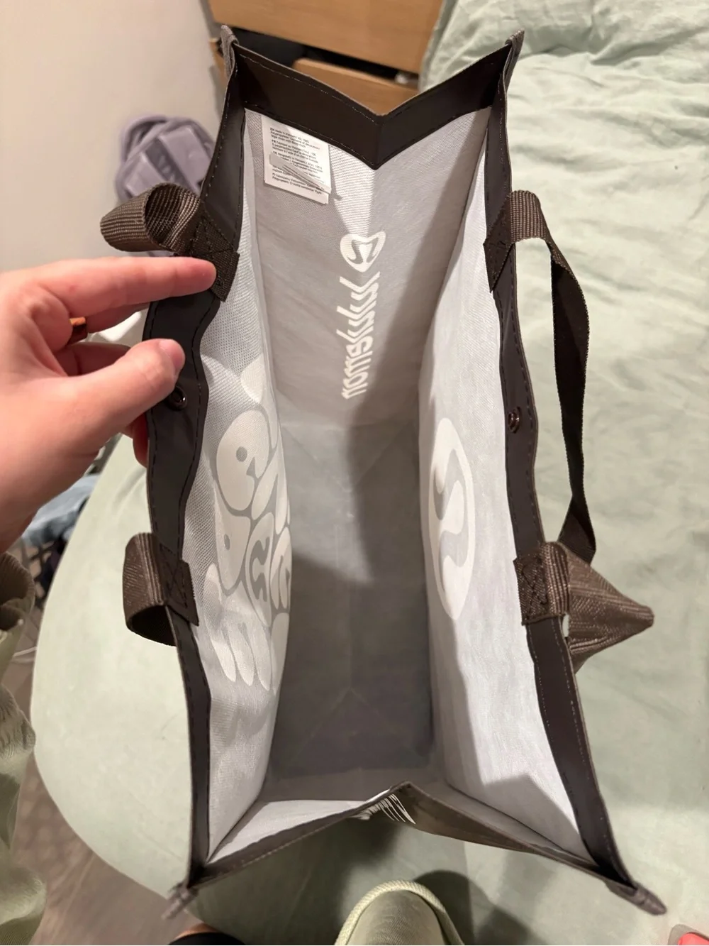 Lululemon Large Reusable Bag (Brown)